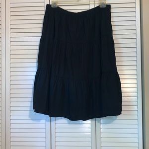 Black Midi skirt 55% Cotton 45% polyester